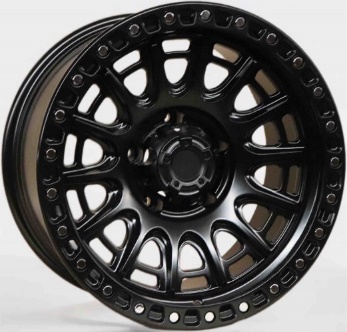 Bedrock X134 Matte Black alloy wheel