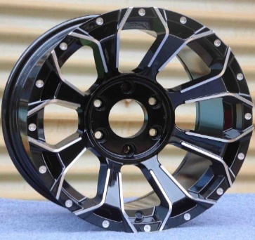 Bison X146 Black Machined Face alloy wheel