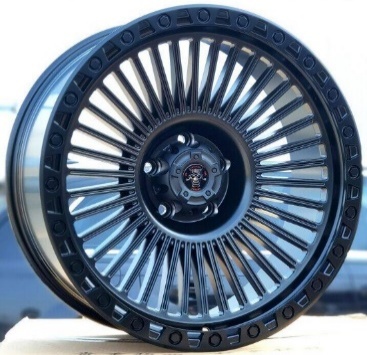 Outpost X086 Matte Black alloy wheel