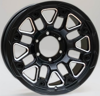 Summit X155 Matte Black alloy wheel