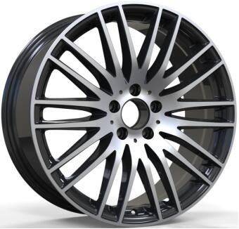 Cosmo S244 Black Machined Face alloy wheel