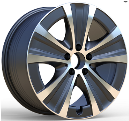 Nova S499 Black Machined Face alloy wheel