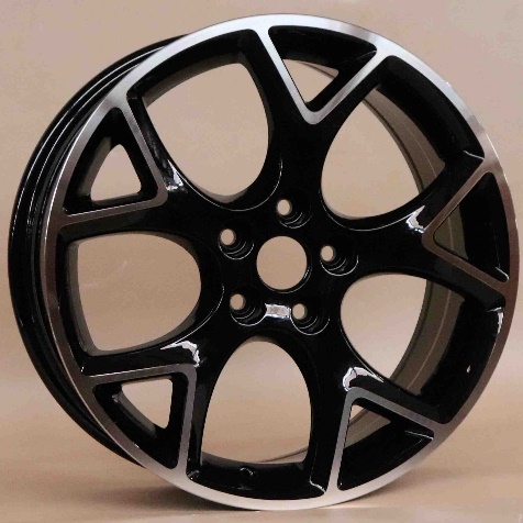 Quartz S884 Black Machined Face alloy wheel