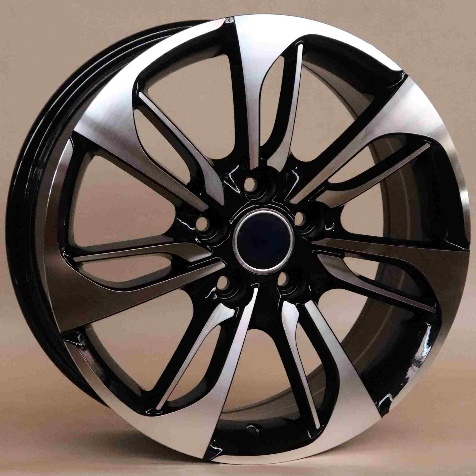 Strata S904 Black Machined Face alloy wheel